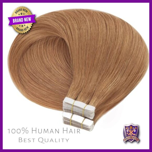 20 Inch Tape In Human Hair Extensions 50g 20pcs Virgin Remy Hair main image 6